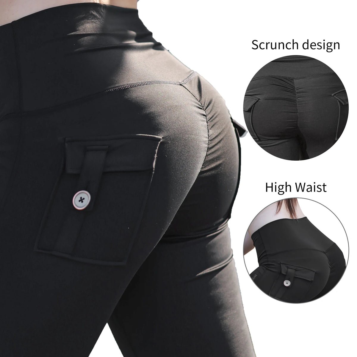 Pantalon outdoor femme extensible à taille haute, séchage rapide