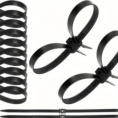 Colliers de Serrage Nylon Double Trou Antidérapants – Lot de 4 | Usage Tactique & Professionnel - BLACKBEARD OUTDOOR INDUSTRIES