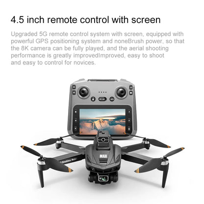 2025 V168 Pro MAX GPS Drone 8K Professional HD Camera 5G WIFI FPV 360° Ma boutique