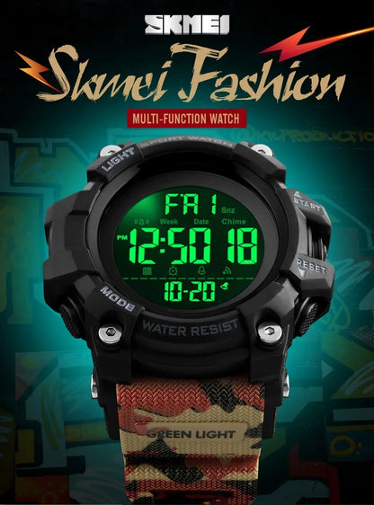 Montre Digitale Sport Homme SKMEI 1384 – Résistante et Multifonction - BLACKBEARD OUTDOOR INDUSTRIES