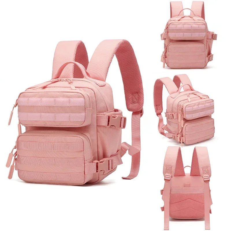 Mini sac à dos tactique femme 9 L avec porte-bouteille