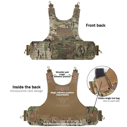 porte plaque YAKEDA Quick Release MOLLE - BLACKBEARD OUTDOOR INDUSTRIES