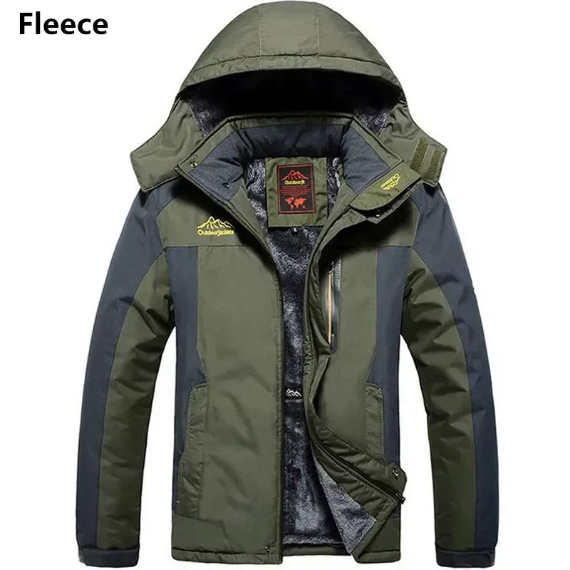 Parka Hiver Homme 2024 - Veste Chaude Imperméable avec Capuche Amovible | Coupe-Vent Militaire Fleece Jusqu’au 9XL - BLACKBEARD OUTDOOR INDUSTRIES