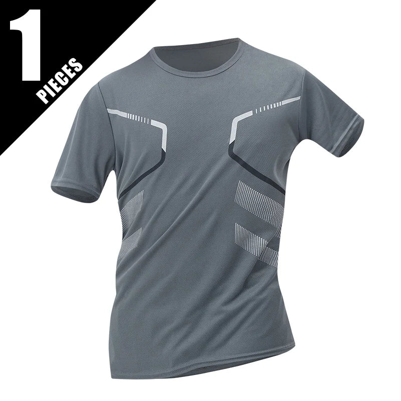 T-shirt Homme Imprimé Séchage Rapide | Respirant Manches Courtes | Coupe Ample Grande Taille | Lot de 1, 3 ou 4 - BLACKBEARD OUTDOOR INDUSTRIES