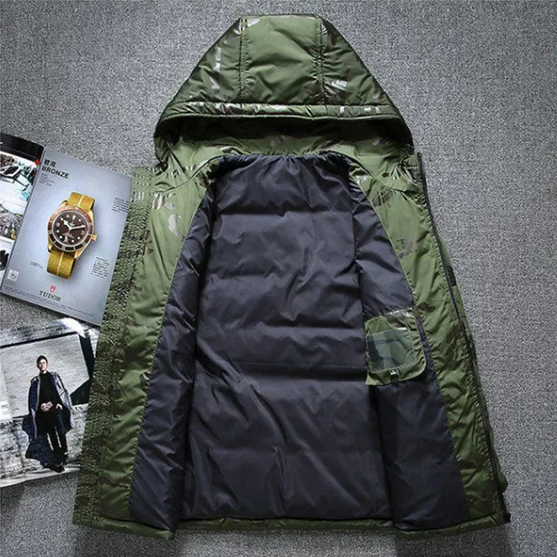 Doudoune Homme Hiver — Canard Blanc 90% | Capuche Amovible, Grande Taille M à 4XL - BLACKBEARD OUTDOOR INDUSTRIES