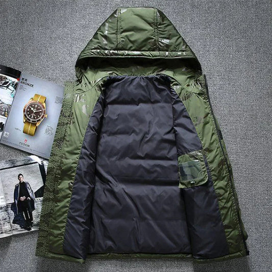 Doudoune Homme Hiver — Canard Blanc 90% | Capuche Amovible, Grande Taille M à 4XL - BLACKBEARD OUTDOOR INDUSTRIES