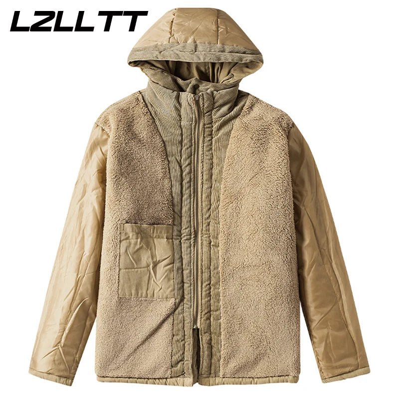 Parka Homme Hiver Chaude – LZLLTT Avec Capuche Amovible | Doublure Polaire | Multipoches | -30°C à +5°C - BLACKBEARD OUTDOOR INDUSTRIES