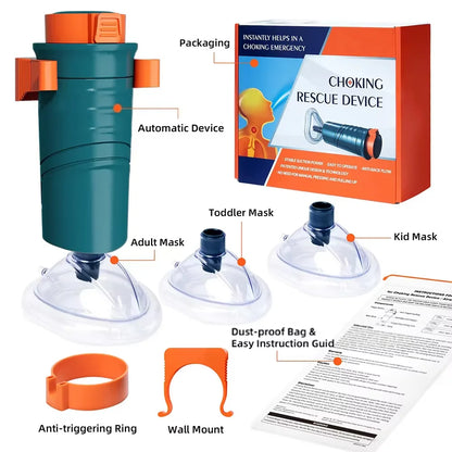 Dispositif Anti-Étouffement Portable – Kit de Secours Heimlich pour Adultes & Enfants | CPR d'Urgence Maison & Voiture - BLACKBEARD OUTDOOR INDUSTRIES