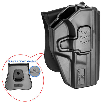 Holster OWB CZ P10C / P10S / P10C Airsoft – Rétention Level II, Paddle 360°, Posi-Click, Compatible Point Rouge | Droitier | 4 Fixations - BLACKBEARD OUTDOOR INDUSTRIES