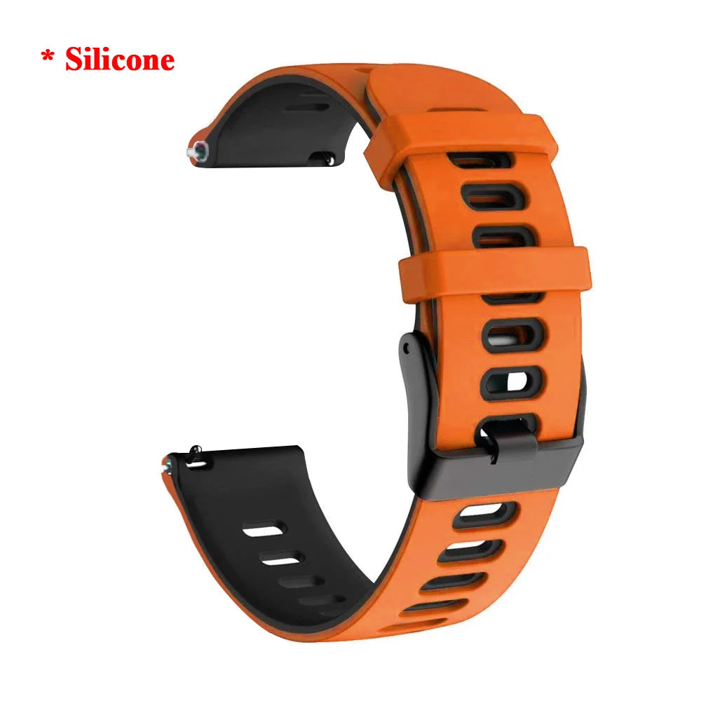 Bracelet en Cuir et Silicone 20mm/22mm pour Montres Huawei, Amazfit et Samsung Galaxy Watch BLACKBEARD OUTDOOR INDUSTRIES
