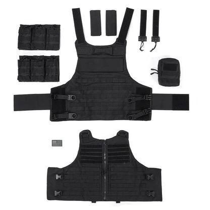 Gilet tactique police réglable - libération rapide, système MOLLE et pochettes détachables - BLACKBEARD OUTDOOR INDUSTRIES