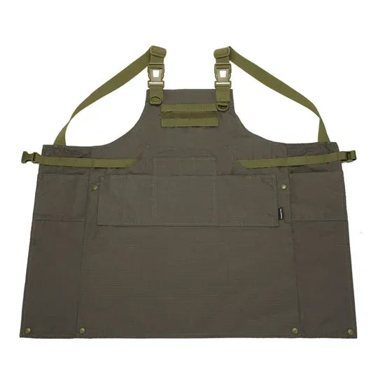 Tablier tactique 12 poches MOLLE, camouflage ou uni, taille unique