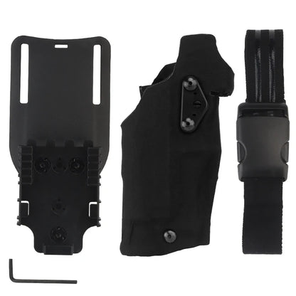 Holster Cuisse Tactique 6354DO Glock 17/19 + X300/X300U – Adaptateur QLS, Sangle Cuisse Drop Leg | 5 Coloris - BLACKBEARD OUTDOOR INDUSTRIES