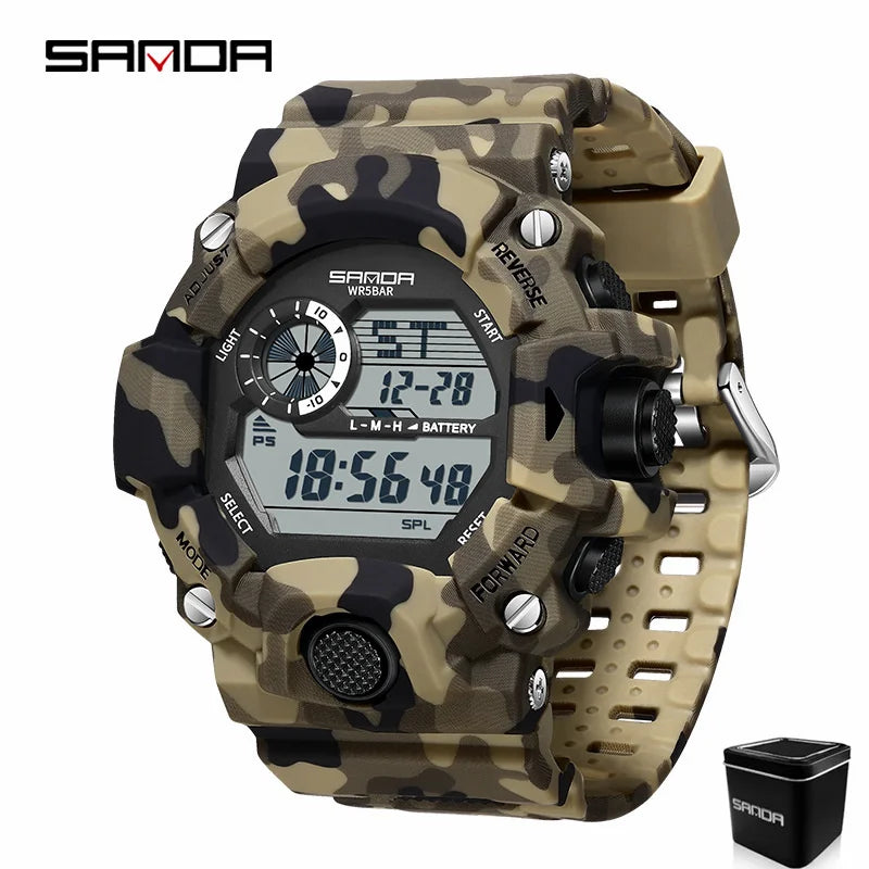 SANDA 2183 – Montre Électronique Homme - BLACKBEARD OUTDOOR INDUSTRIES