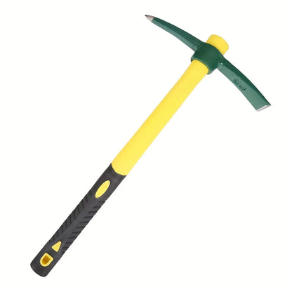 Pioche de randonnée multifonction en acier – Légère et compacte, houe creuse de jardin avec manche en bois - BLACKBEARD OUTDOOR INDUSTRIES