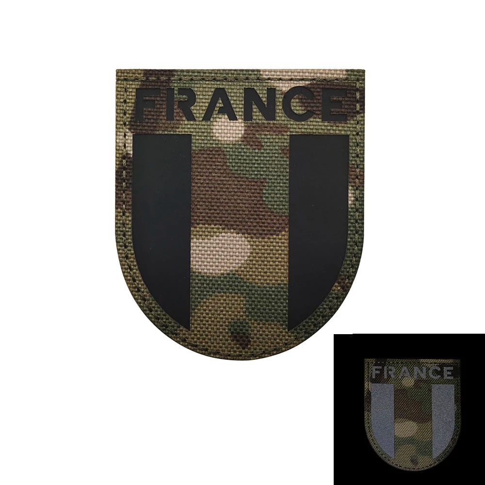 Patch Tactique France GIGN Infrared – Brodé avec Drapeau et Effet Réfléchissant IR - BLACKBEARD OUTDOOR INDUSTRIES