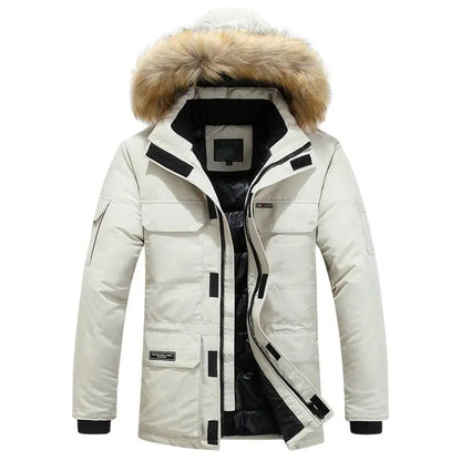 Manteau Hiver Homme WINSTAND - Veste Casual à Capuche, Zip, Poches et Doublure en Polyester BLACKBEARD OUTDOOR INDUSTRIES