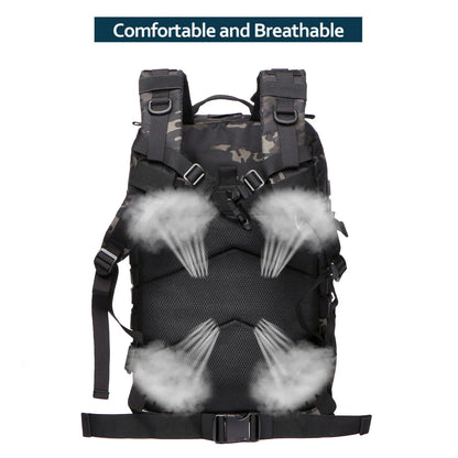 Sac à Dos Thuram 25L/50L – Nylon Résistant et Imperméable, Sac Tactique pour Sports, Randonnée, Pêche, Chasse et Camping - BLACKBEARD OUTDOOR INDUSTRIES