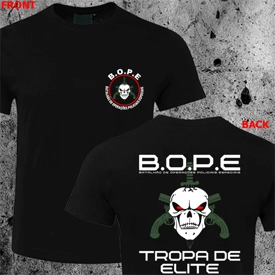 T-Shirt BOPE Tropa de Elite – Forces Spéciales Brésiliennes 100% Coton