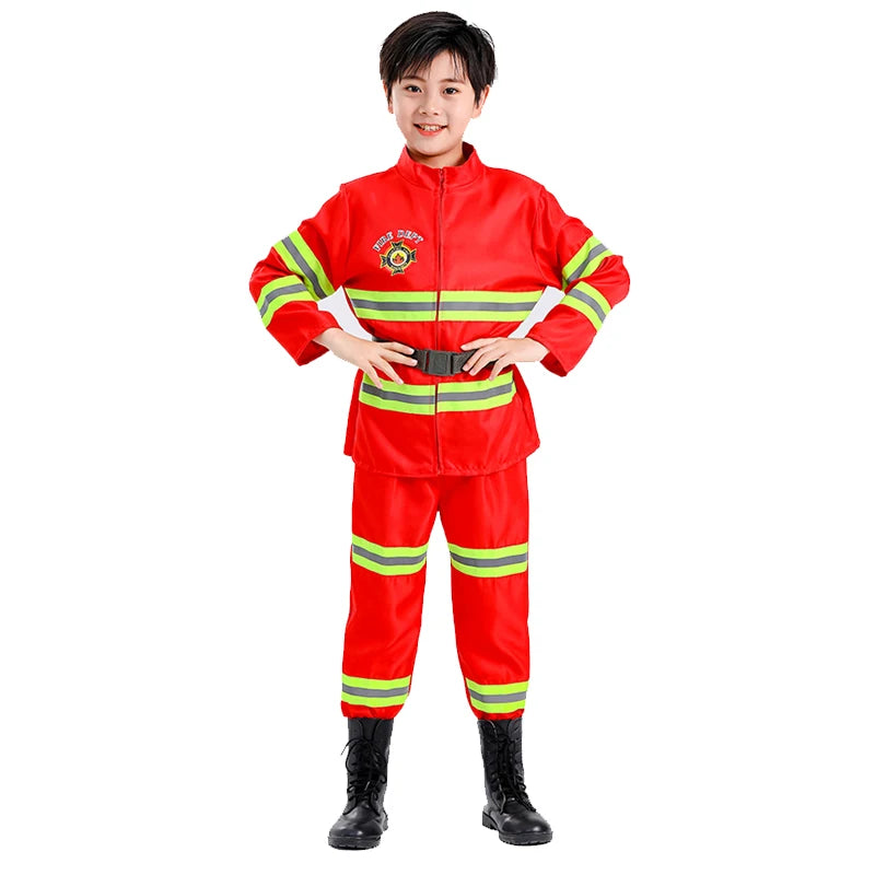Costume Pompier Enfant Complet – Déguisement Sapeur-Pompier avec Accessoires - BLACKBEARD OUTDOOR INDUSTRIES