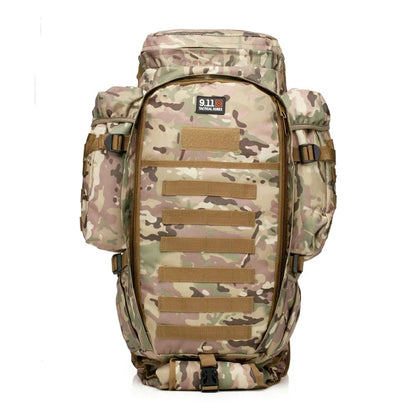 Sac à Dos Tactique WOLF ENEMY 911 MOLLE 60-70L – Double Compartiment Fusil, Nylon Imperméable | Chasse, Randonnée, Militaire | 9 Coloris