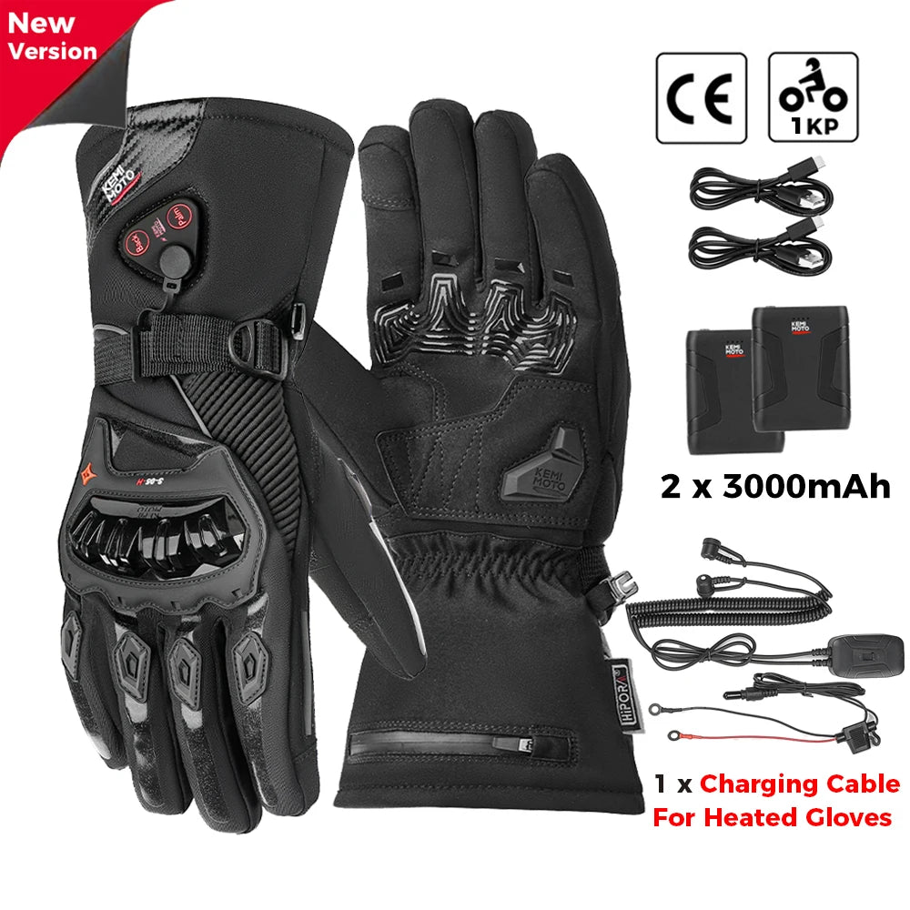 Gants chauffants rechargeables grand froid, tactiles et imperméables