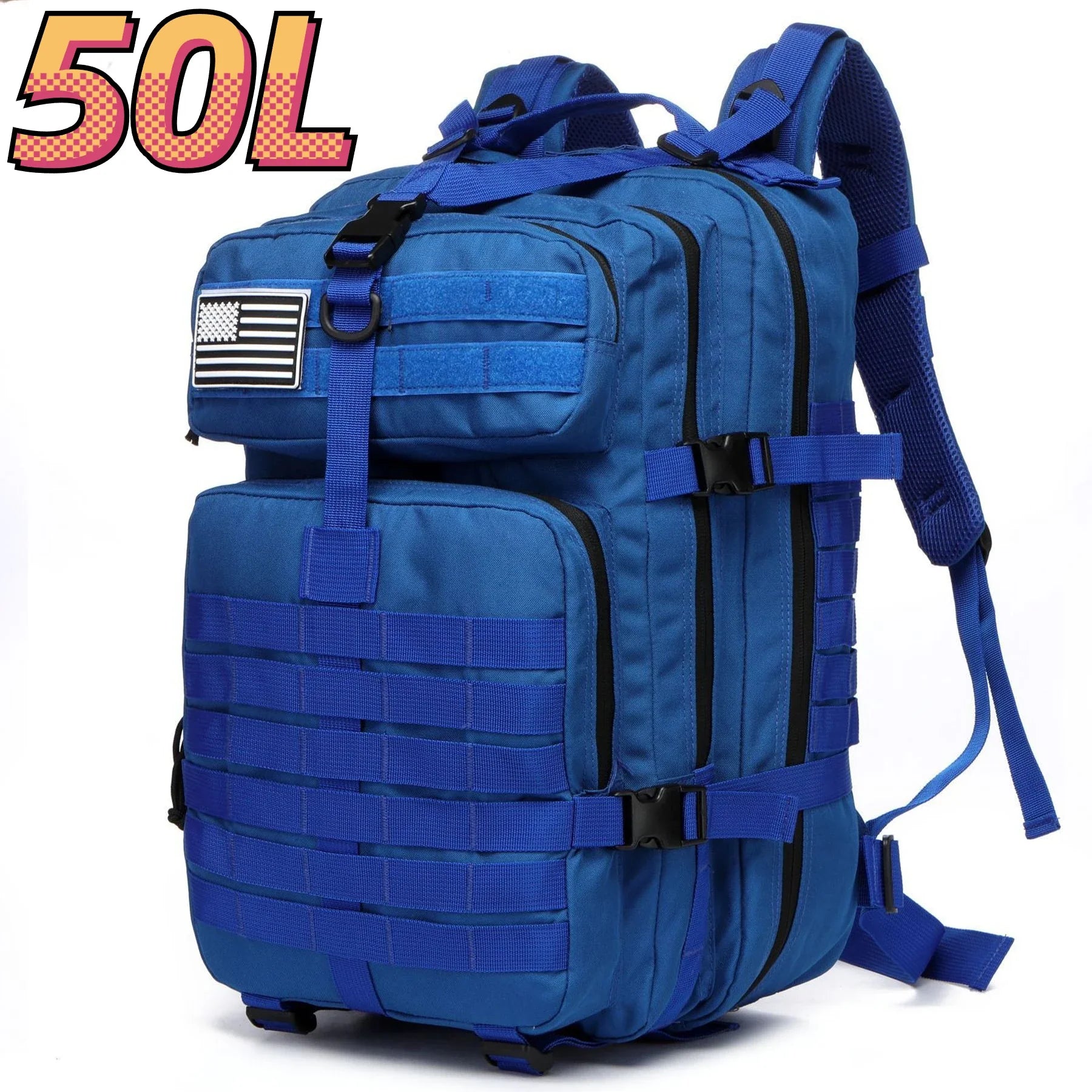 Sac à Dos Thuram 25L/50L – Nylon Résistant et Imperméable, Sac Tactique pour Sports, Randonnée, Pêche, Chasse et Camping - BLACKBEARD OUTDOOR INDUSTRIES
