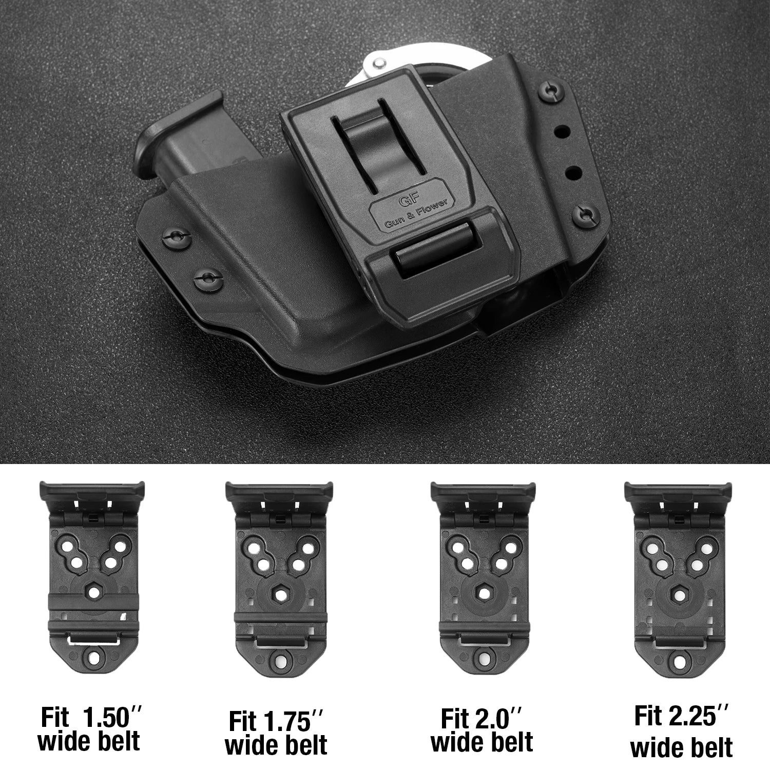 Holster Kydex Menottes + Chargeur Double 9mm/.40 Combo – OWB Ceinture | Menottes Articulées & Chaîne - BLACKBEARD OUTDOOR INDUSTRIES