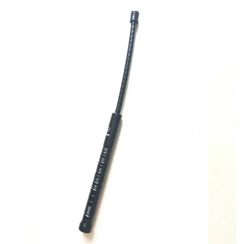 Fouet Tactique EDC Retractable 40 cm – Manche Alliage Aluminium, Cable Acier, Compact 20 cm Ferme pour Agents de Securite et Usage Terrain (250 g)