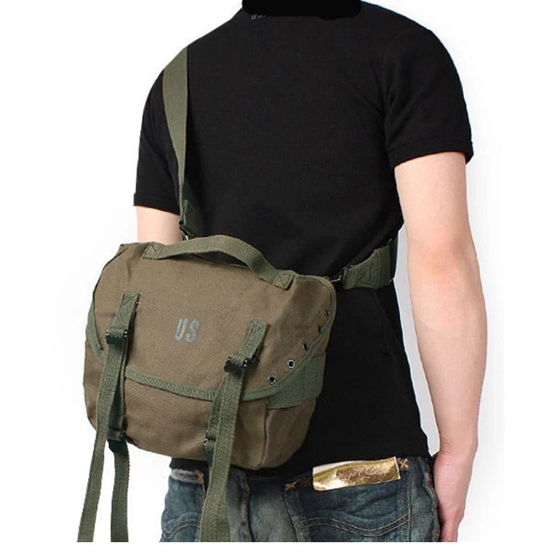 MIL-TEC Fashion Street Trend M1961 Canvas Satchel Retro Sports Fanny Pack - BLACKBEARD OUTDOOR INDUSTRIES