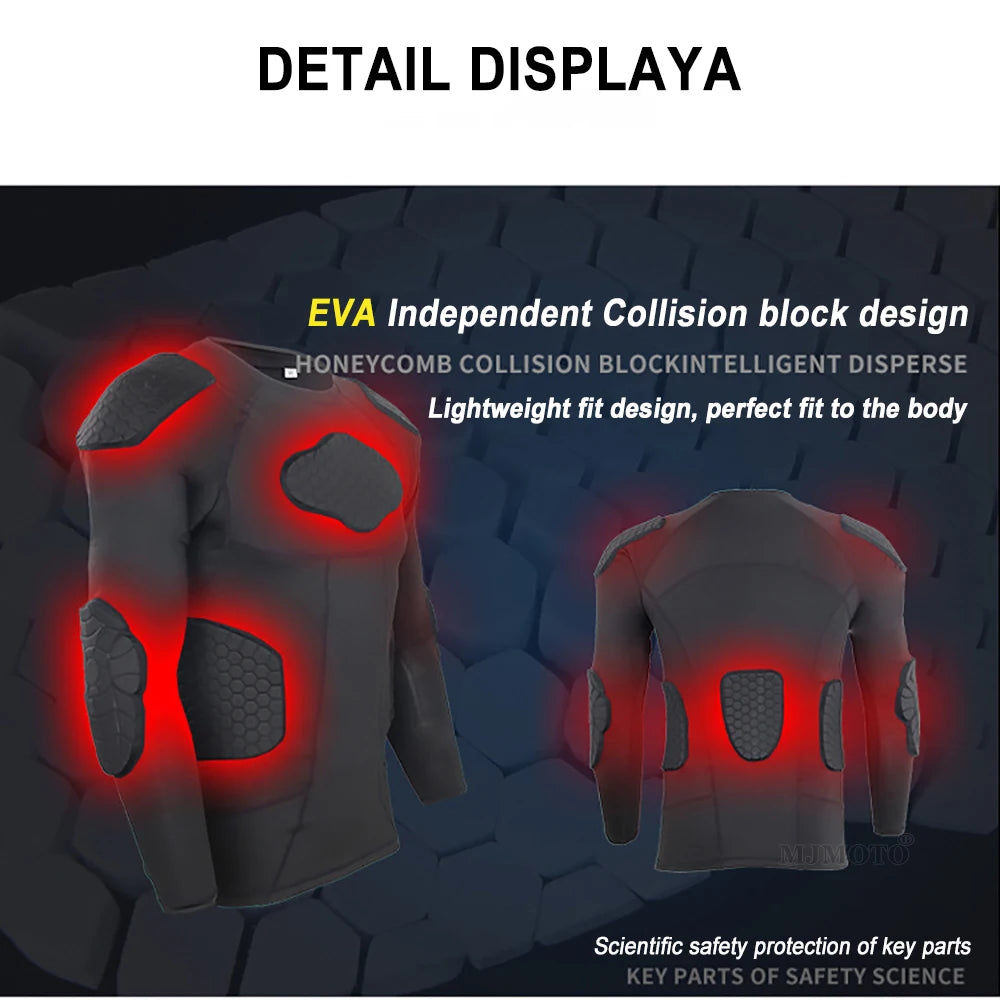 Sous-Vêtement Moto Protection Intégrale – Armure Nid d’Abeille EVA, 8 Modules | Motocross Enduro - BLACKBEARD OUTDOOR INDUSTRIES