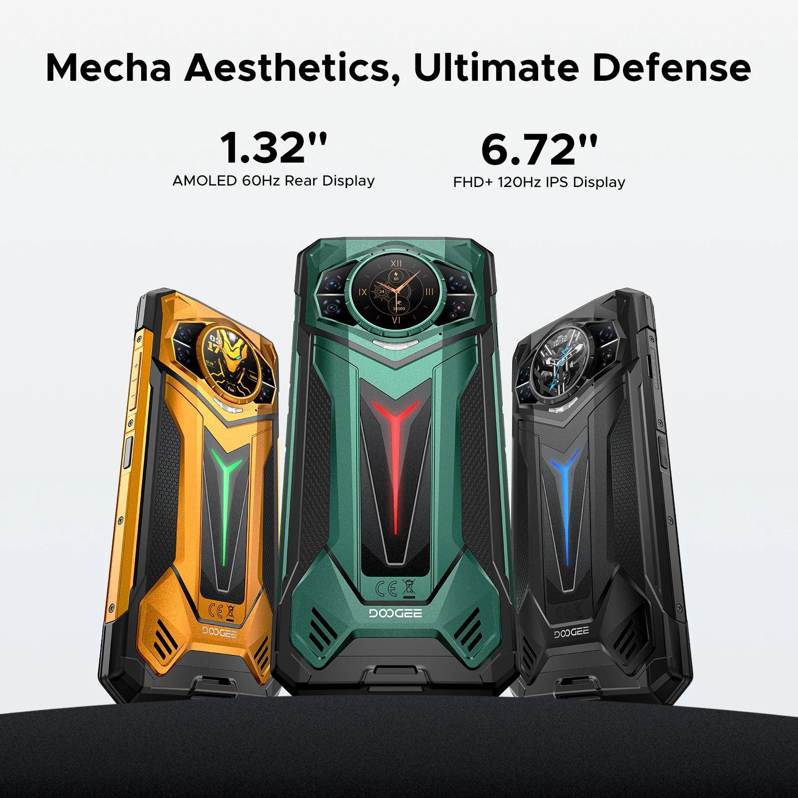 DOOGEE S200 Ultra 5G – Smartphone robuste 6,72'' 120Hz, 11000 mAh, 48 Go + 1 To, charge 66W, Android 15 (Dimensity 7400, NFC) - BLACKBEARD OUTDOOR INDUSTRIES