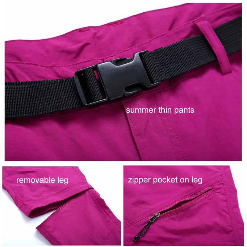 Pantalon Randonnée Femme Été Séchage Rapide – Convertible en Short – NUONEKO - BLACKBEARD OUTDOOR INDUSTRIES
