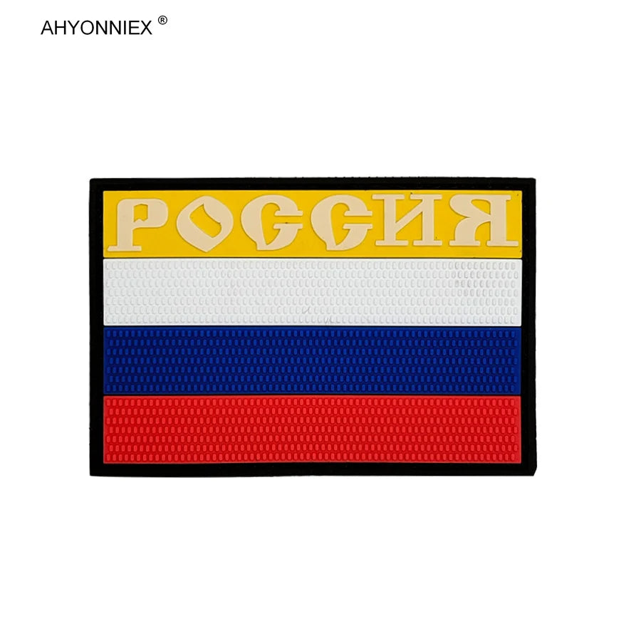 Patch PVC 3D Drapeau Russe – Patch en Caoutchouc, Style Militaire, Accessoires DIY pour Vêtements, Sacs, et Badges - BLACKBEARD OUTDOOR INDUSTRIES