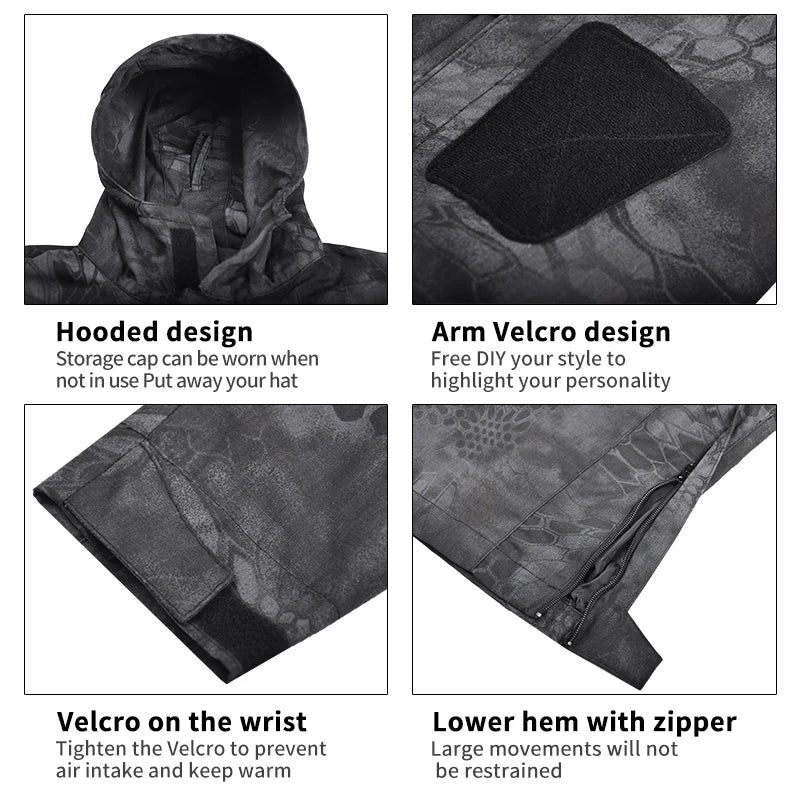 Veste Tactique Homme M65 | HAN WILD – Imperméable, Coupe-Vent, Multifonction - BLACKBEARD OUTDOOR INDUSTRIES