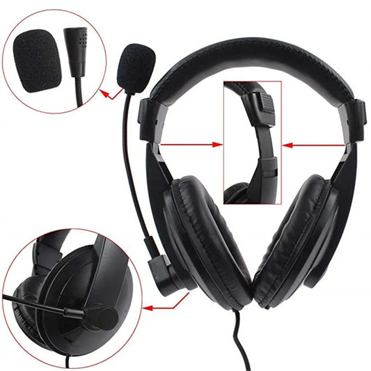 Casque Arceau Antibruit avec Micro Boom PTT – 2 Broches Compatible Baofeng, Kenwood, Sécurité