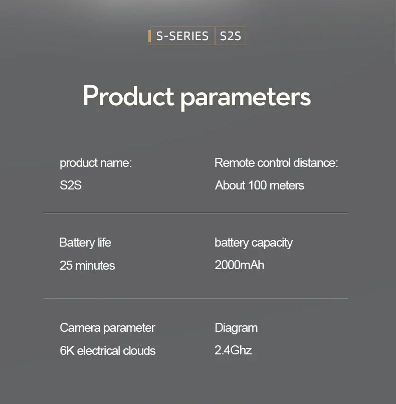 drone S2S Mini 4k HD Camera Ma boutique