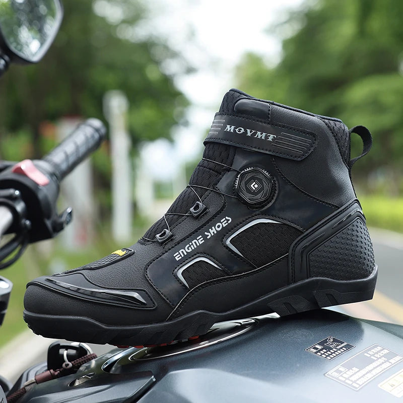 Bottines Moto Homme Respirantes – Slip-On Confort Urbain