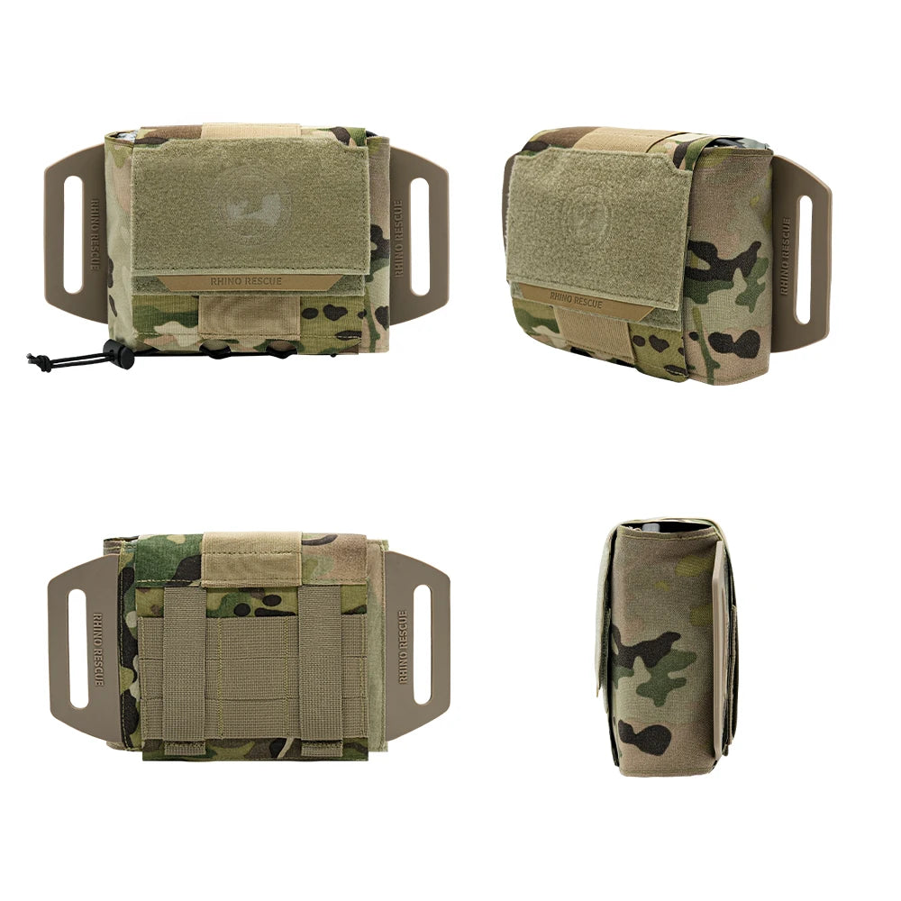 Poche IFAK Horizontale MOLLE – Déploiement Rapide Ambidextre, Plateau Amovible