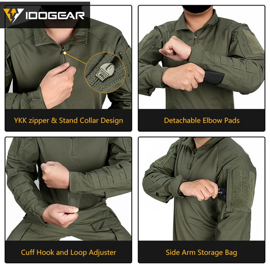 Chemise tactique IDOGEAR UFS BDU avec coudières respirante - BLACKBEARD OUTDOOR INDUSTRIES