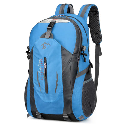 Sac à Dos Randonnée 40L Imperméable Léger – Nylon, Bretelles Respirantes | Trekking, Camping, Voyage