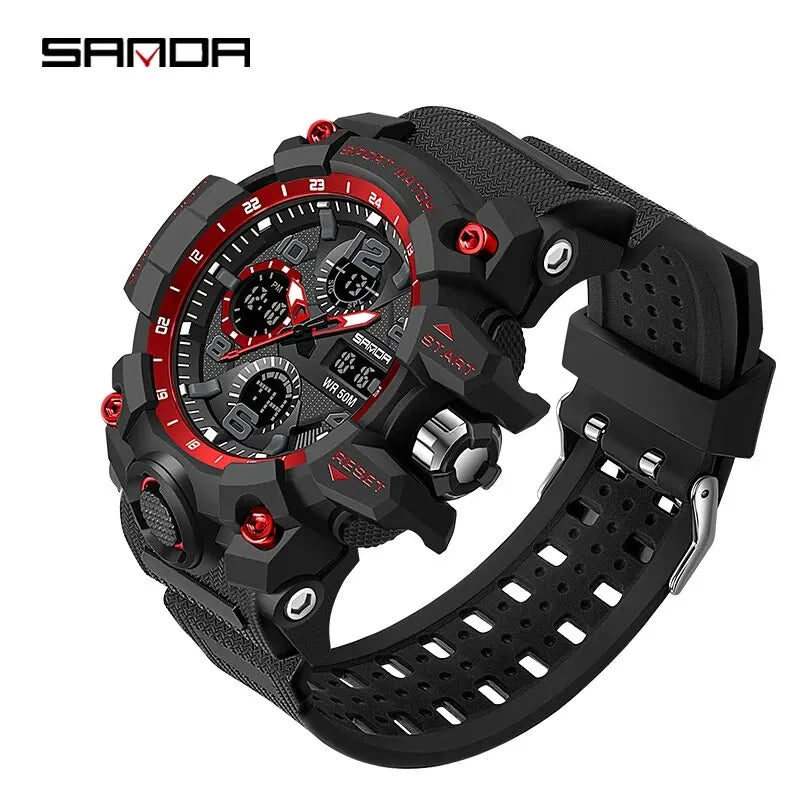 Montre militaire homme SANDA 6021 à double affichage