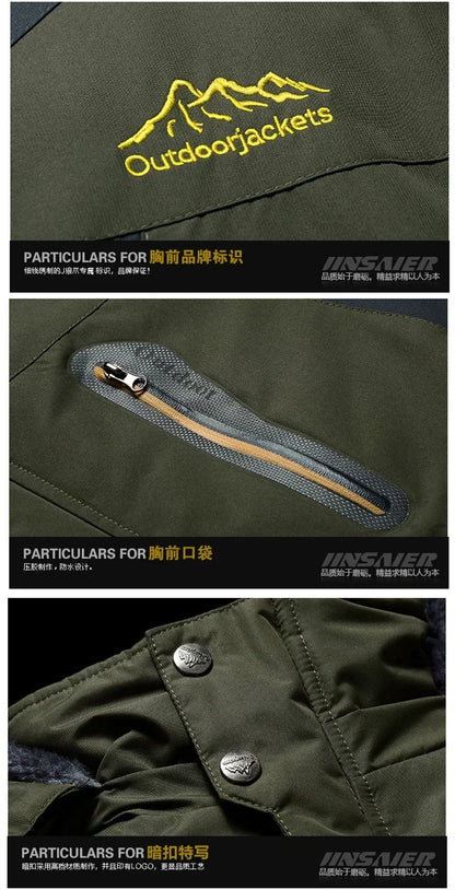 Parka Hiver Homme 2024 - Veste Chaude Imperméable avec Capuche Amovible | Coupe-Vent Militaire Fleece Jusqu’au 9XL - BLACKBEARD OUTDOOR INDUSTRIES