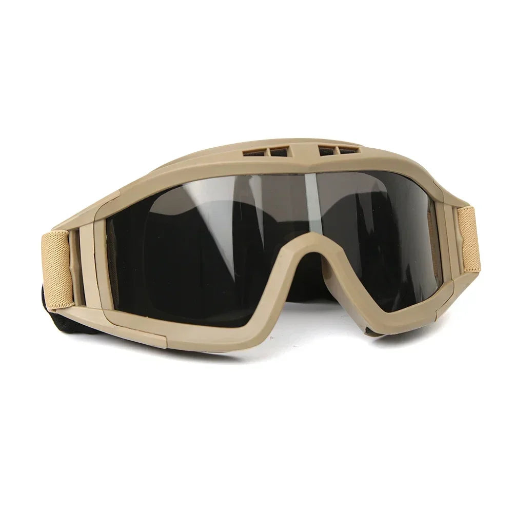 Lunettes tactiques à 3 jeux de verres interchangeables