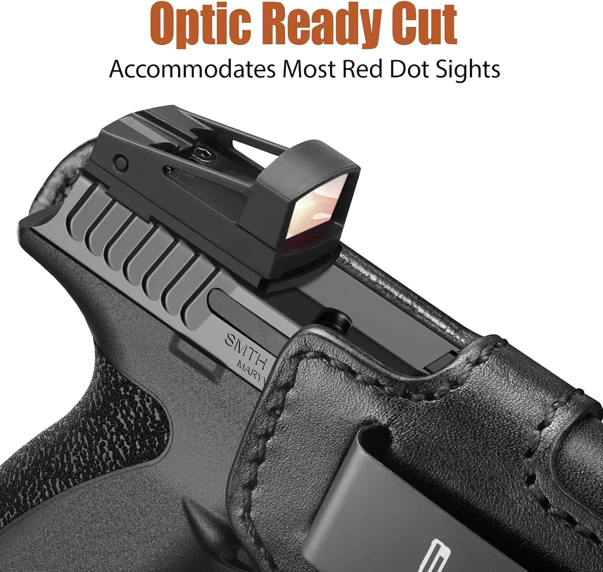 Holster IWB cuir pour S&W Bodyguard 2.0 droitier