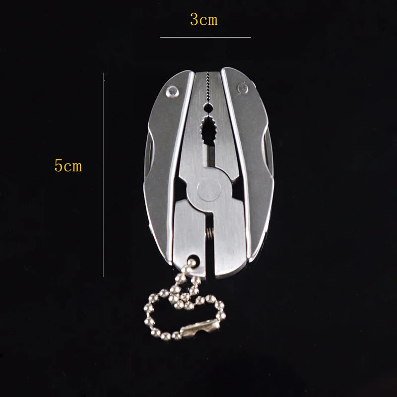 Outdoor Mini Folding Muilti-functional Plier Clamp Keychain Outdoor Hiking Tool Pocket Multitools Knife BLACKBEARD OUTDOOR INDUSTRIES