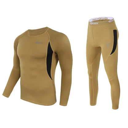 Ensemble Thermique Tactique Fleece Slim Fit – Haut + Pantalon | Randonnée, Chasse, Militaire, Automne Hiver