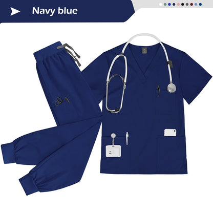 Ensemble Scrubs Infirmier Unisexe — Haut & Pantalon Jogger Médical - BLACKBEARD OUTDOOR INDUSTRIES