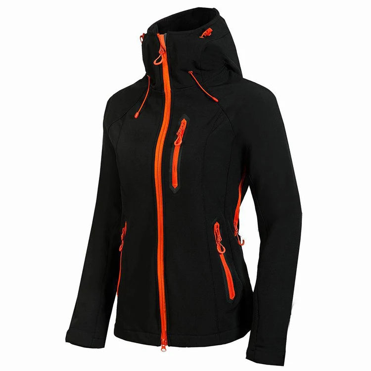 Veste Softshell Femme Capuche Polaire – Légère, Imperméable & Coupe-Vent - BLACKBEARD OUTDOOR INDUSTRIES