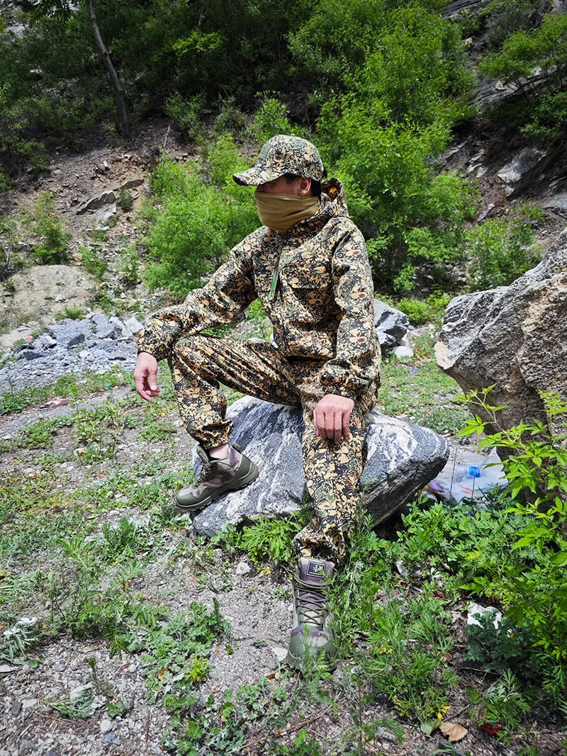 Tenue Camouflage Tactique Été – ATFG EMR White/Yellow Flower – Veste & Pantalon - BLACKBEARD OUTDOOR INDUSTRIES